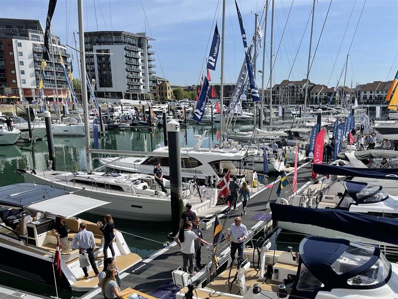 Hallberg-Rassy at the 2024 South Coast and Green Tech Boat Show.